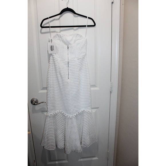 Hello Molly White Strapless Midi Dress - Picture 10 of 11